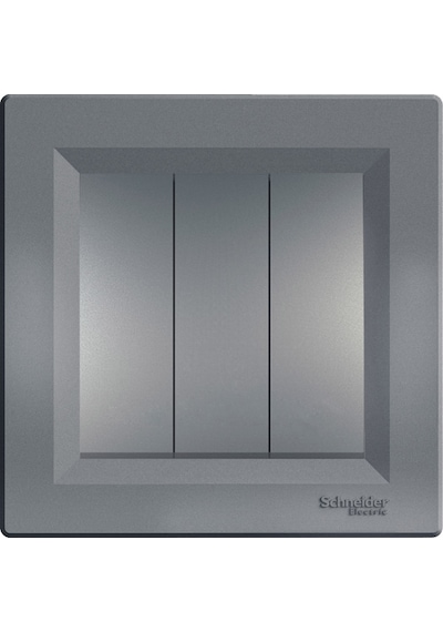 Schneider Asfora Plus Çelik Üçlü Anahtar Çerçeveli - EPH2100162