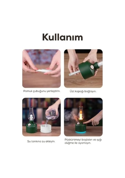 Gaz Lambası Tasarımlı Hava Nemlendirici