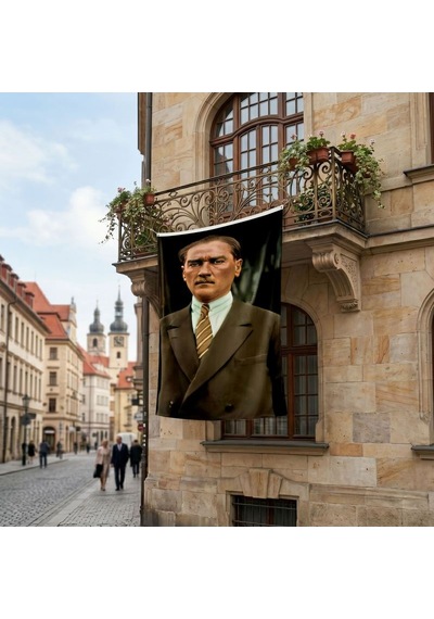 Takım Elbise Gazi Mustafa Kemal Atatürk Poster Bayrak Premium Raşel Kumaş Ata55 Diğer