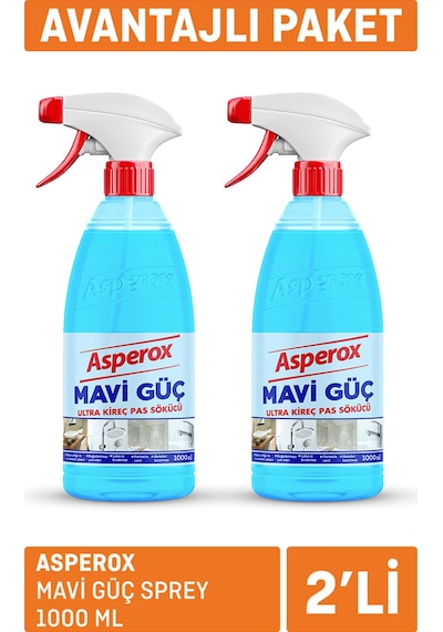 Asperox Mavi Güç Sprey 2 X 1l 8'li Avantaj Paketi Mıchu
