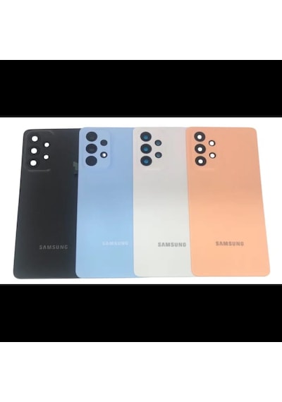 Samsung Uyumlu A33 Arka Kapak Kamera Camlı Beyaz
