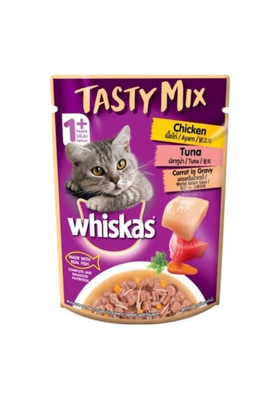 Whiskas Tastymix Kuzu & Tavuk & Havuçlu Yetişkin Kedi Maması 28 x 85 G