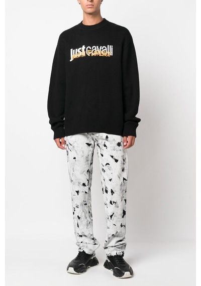 Just Cavalli Bisiklet Yaka Sweat Siyah