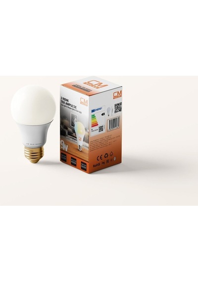 9w 3 Renkli Led Ampul, E27 Duy, Sarı Işık, Gün Işığı, Beyaz Işık, Enerji Tasarruflu Aydınlatma