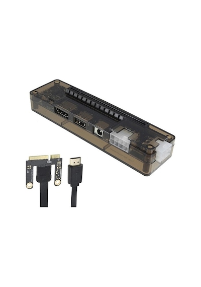 Alfais 4250 Mini PCI-E Ekspress V8.0 Harici Ekran Kartı ATX Power Takma Aparatı