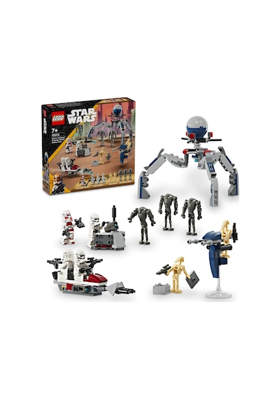LEGO® Star Wars™ Klon Trooper ve Savaş Droidi Savaş Paketi Seti 75372-7+ Yaratıcı Oyuncak Yapım Seti - 215 Parça