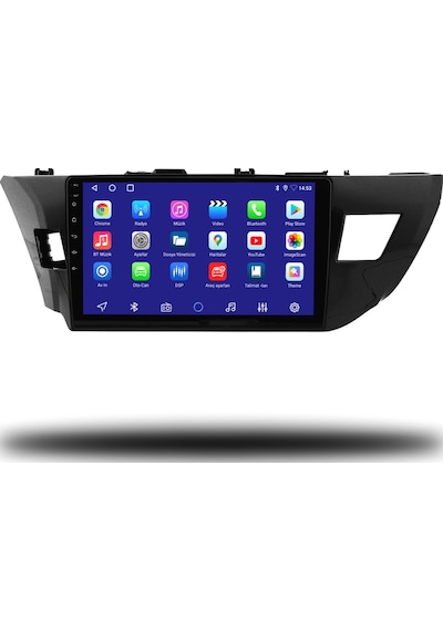 Toyota Corolla 2013-2015 8+256 Gb Premium Ekran Android Carplay Multimedya Sistemi Yazılımsal 9"