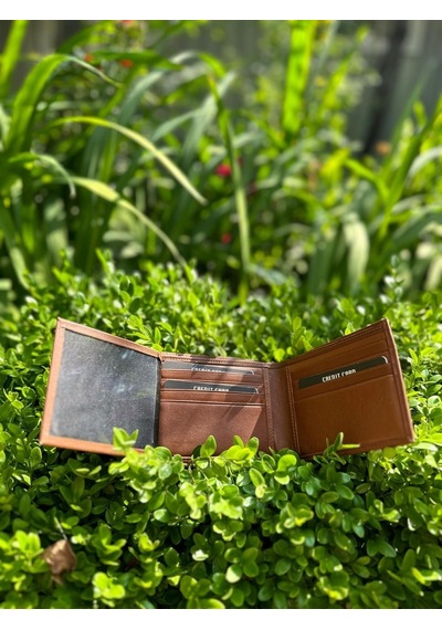 Fossil Kahve Cüzdan1826 & 3.5 CM Hakiki Deri Kemer Seti 130 CM Kahverengi