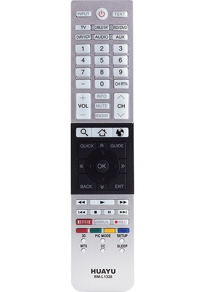HUAYU KL RM-L1328+ TOSHIBA NETFLIX TUŞLU LCD KUMANDA BLİSTERLİ