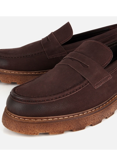 Hotiç Erkek Nubuk Deri Kahverengi Taban Detaylı Günlük Loafer 02ayh333820a480 02ayh333820a480