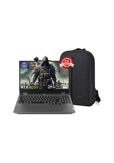 Lenovo LOQ 15ARP9 83JC00E3TR FR129 R7-7435HS 24 GB 2 TB SSD RTX4050 15.6" Free Dos Dizüstü Bilgisayar