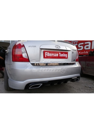 Accent Era Difizörlü Arka Tampon Eki-----fibersan Tuning