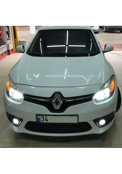 Renault Fluence Uzun-Kısa Far Led Xenon Şimşek Etkili Inwells