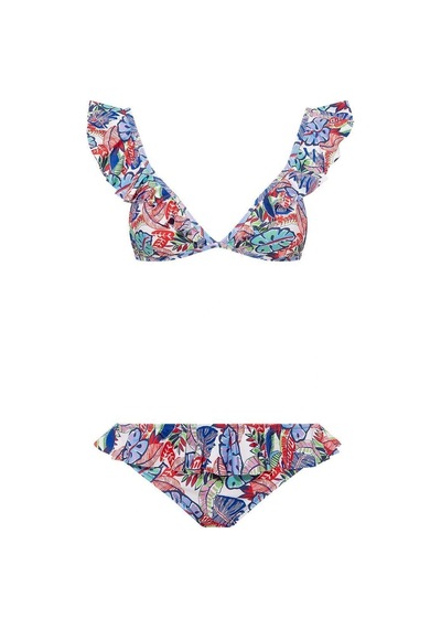 U.S. Polo Assn. Kadın Desenli Bikini Takım