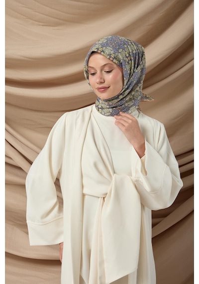 Silk Home Soft Eşarp 73093-02 Gri, Butter Yellow, Yavruağzı, Lila