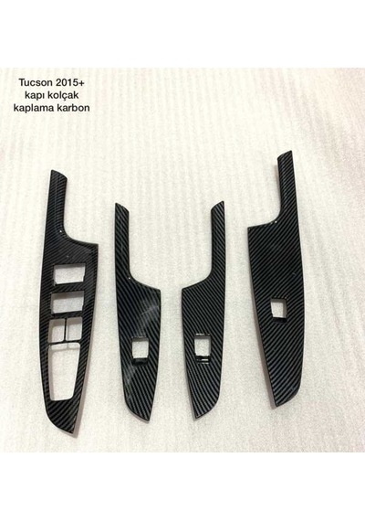 Hyundai Tucson Kapı Kolçak Kaplama - Karbon (499630473)