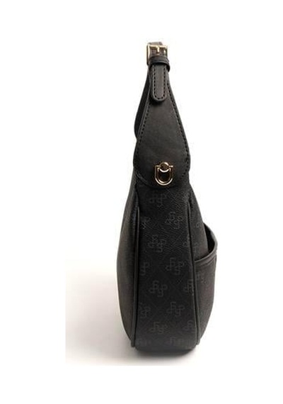 Silver Polo Sp1194 Kadın Omuz Çantası Monogram Siyah-siyah