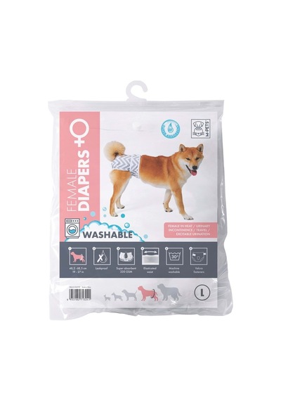 M-pets Dişi Köpekler İçin Yıkanabilir Külot L