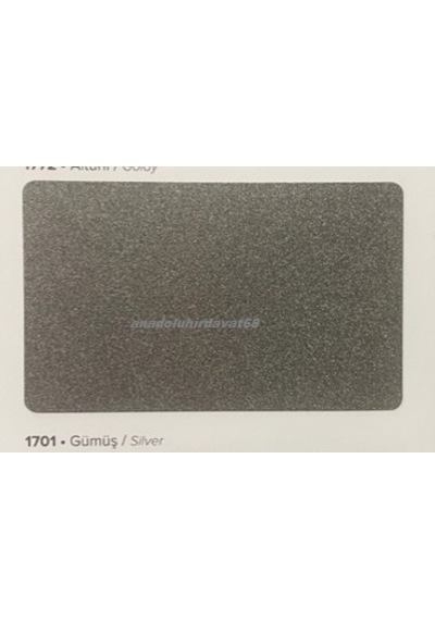 Permo Metalik Gümüş Renk Çelik Kapı Boyası Metal Ferforje Boyası 1kg