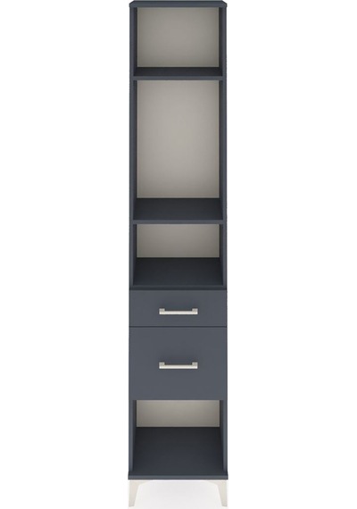 Arges Dolap 3 Raflı 2 Çekmeceli 44x30x221 Antrasit-antrasit Antrasit