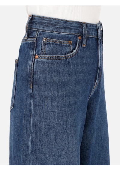 Colins 976 Mira Regular Fit Geniş Paça Yüksek Bel Jean Denım Kadın Pantolon Denim Colins 976 Mira Regular Fit Geniş Paça Yüksek Bel Jean Denım Kadın Pantolon Denim
