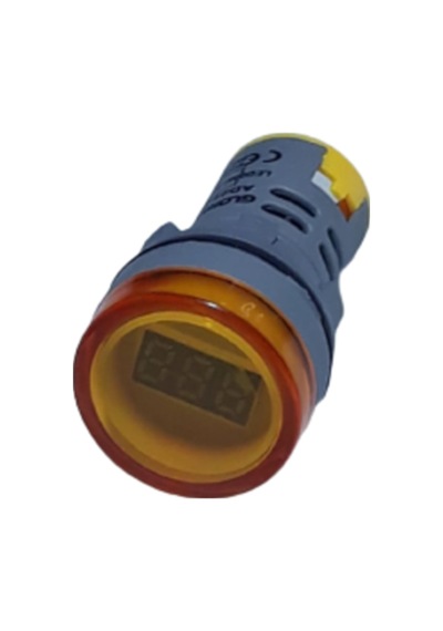 Voltmetre 22 MM 220V Sarı
