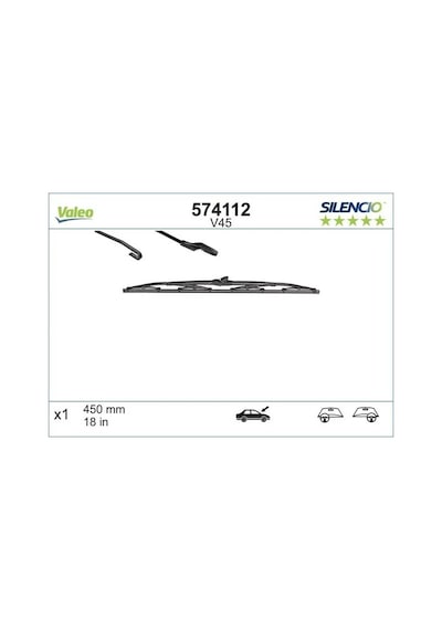 Renault Megane 2 Arka Silecek Supurgesi 2003-2010 Valeo 574112