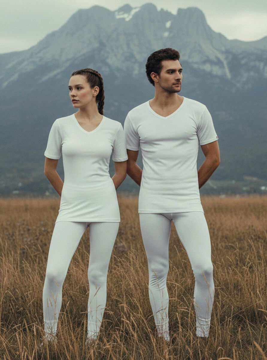 Blackspade Unisex Termal Tişört 2. Seviye 1263 - Beyaz
