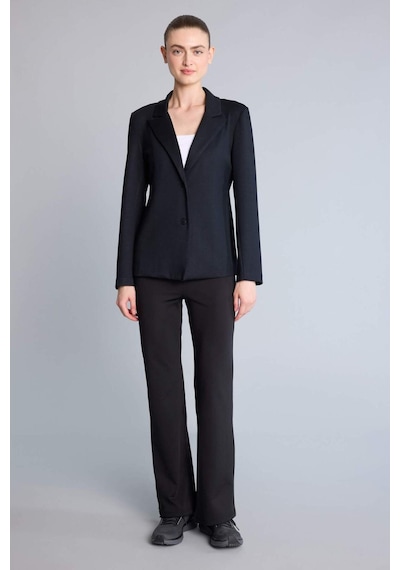 Defacto Standart Fıt Ceket Yaka Blazer Ceket G2228ax26spbk81 Siyah-bk81
