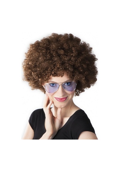 Kahve - 533 - Renk Kıvırcık Afro - Csmo-tex - Bonus Peruk Çok Renkli