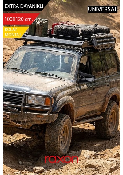 Universal Off Road Pnd Serisi Tavan Üstü Sepet 100x120cm. Dayanıklı Yük Taşıma Sistemi