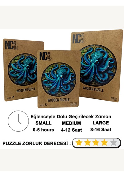 Ncpuzzles Ahtapot - 49.50 Cm Yapboz