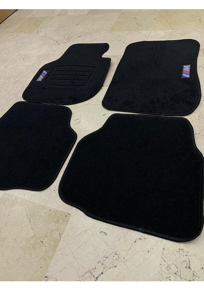 Bmw E34 E39 E60 F10 G30 M Logolu Siyah Halı Paspas Takımı