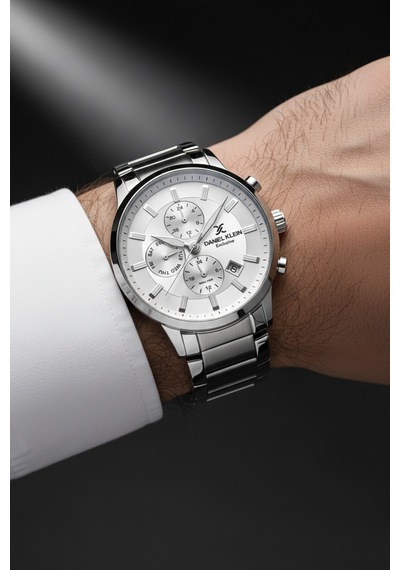 Daniel Klein 8682308390902 Çelik Kordonlu Takvimli Sevgili Çift Kol Saatleri Gümüş