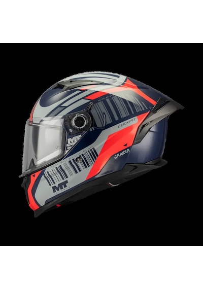 Kask Mt Braker Sv Cockpit C5 Parlak Mavi Çok Renkli