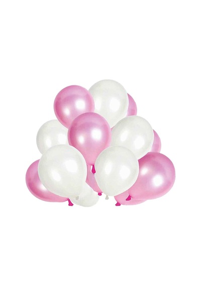 2 Adet Balonevi Kız Bebek Lüks Balon Seti 30 Cm 8'li Çok Renkli