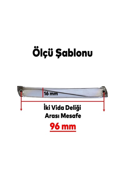 10 Adet Motif Mobilya Mutfak Dolabı Çekmece Dolap Kapak Kulpları Kulbu Krom 96 Mm 9.6 Cm Metal Kulp Çok Renkli