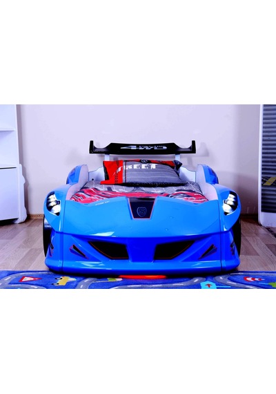 Setaymobilya Arabalı Yatak **Jaguar Arabalı Yatak Mavi ** Full Ledli