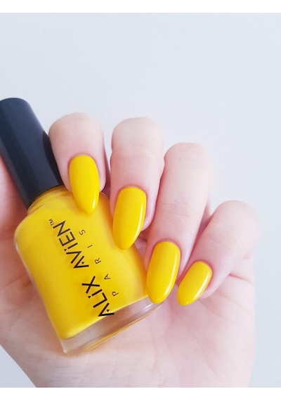 Alix Avien Sarı Oje 68 Yüksek Pigmentli Uzun Süreli Kalıcılık Hızlı Kuruma Nail Lacquer 68