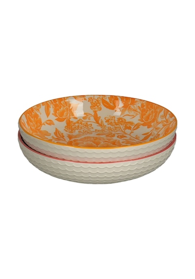 Lucky Art Aurea 2li Seramik Derin Tabak Set 22cm Lygd 002 Çok Renkli