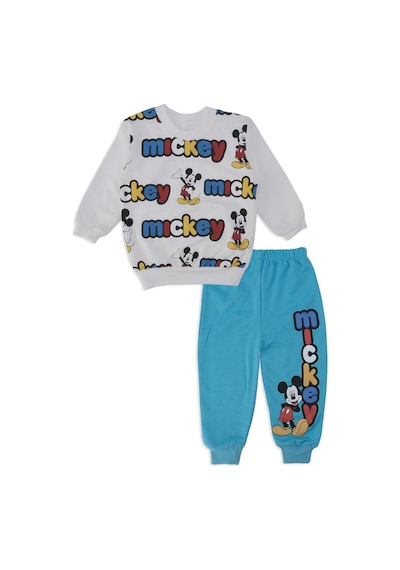 Bebelop Erkek Bebek Mickey Mouse Baskılı Yazılı 2'li Alt Üst Takım 001
