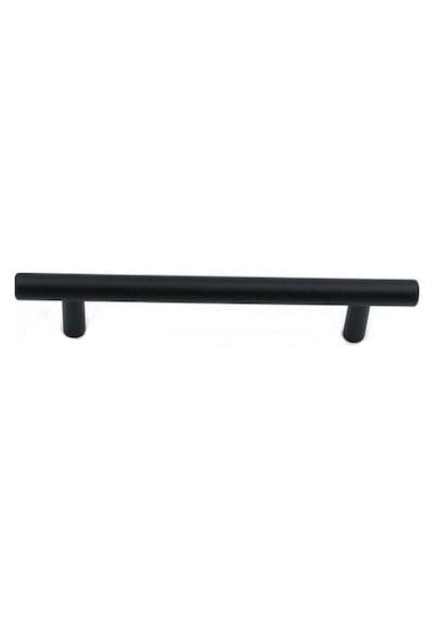 Alüminyum Paslanmaz Mat Siyah 128 mm Mobilya Kulp Çap:12 mm