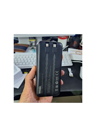 30000 Mah 22.5w Hızlı Şarj Powerbank Dijital Göstergeli Dahili Kablolu Çoklu Çıkışlı Taşınabilir Şarj Cihazı-re-ck011 Diğer