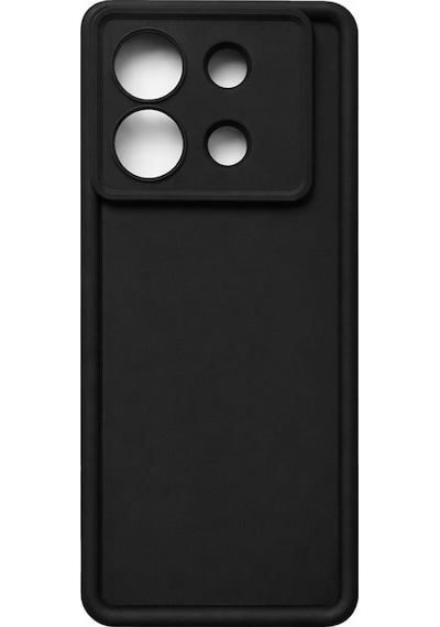 İnfinix Zero30-5g Uyumlu Kamera Çıkıntılı Mat Silikon Telefon Kılıfı Siyah