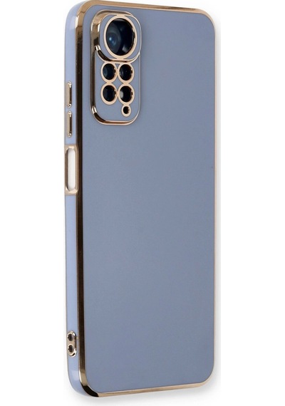 Newface Xiaomi Redmi Note 11 Kılıf Volet Silikon Glblseme - 10 - Mavi