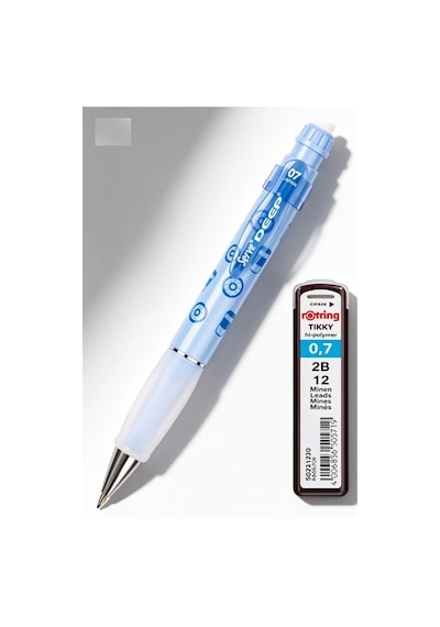 0.7 Mm Serve Deep Uçlu Kalem + 0.7 Rotring Uç Seti Tatlı Serisi Mavi