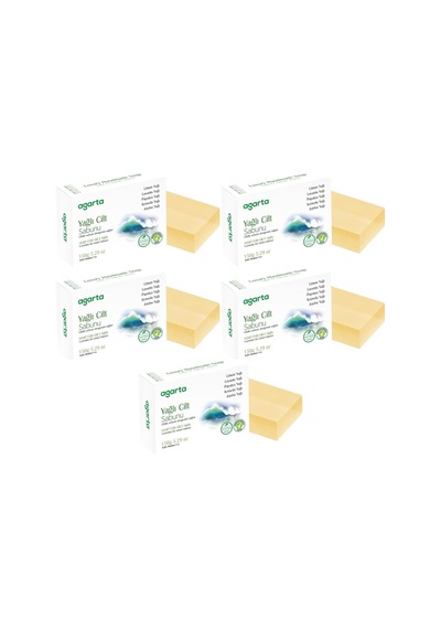 Agarta El Yapımı Doğal Sabun 150gr Yağlı Cilt 5 Li Set