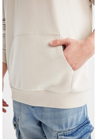 Defacto Comfort Regular Fit Rahat Kalıp Kapüşonlu Kanguru Cepli Basic Düz Sweatshirt B4446ax24spgr437 Gri Defacto Comfort Regular Fit Rahat Kalıp Kapüşonlu Kanguru Cepli Basic Düz Sweatshirt B4446ax24spgr437 Gri