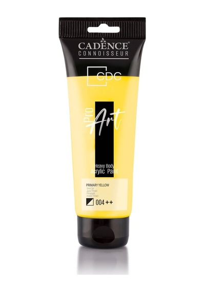 Cadence Pr004 Temel Sarı Proart Heavy Body Akrilik Boya 120 ML - Tüp Akrilik Boya