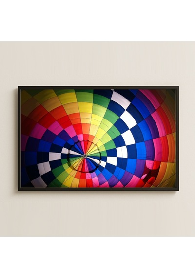 Balon İçinden Renk Spiral Uv Baskılı Modern Sanat Pvc Tablo